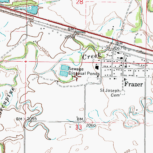 Topographic Map of Saint Josephs Catholic Church, MT