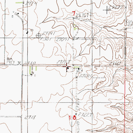 Topographic Map of Evangelical Mennonite Brethren Church, MT