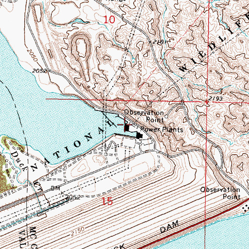 Topographic Map of Powerhouse Museum, MT