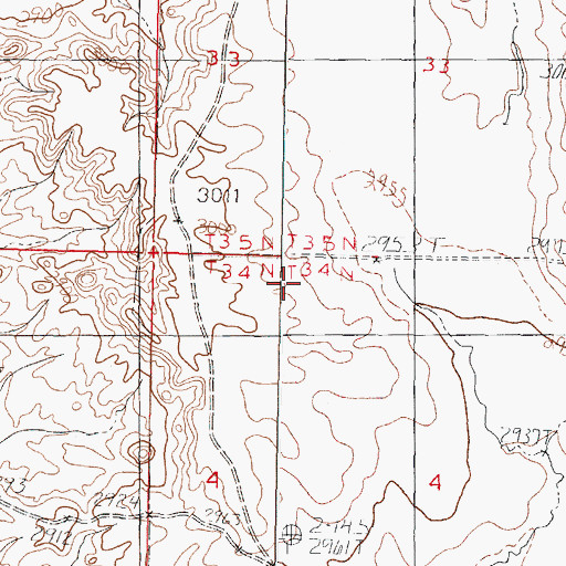 Topographic Map of Kansas Flats, MT
