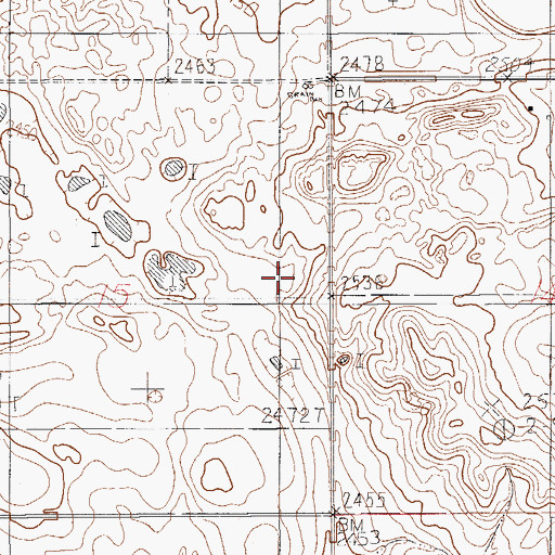 Topographic Map of Gibson School (historical), MT