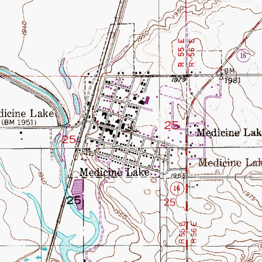 Topographic Map of Saint Patricks Catholic Church, MT