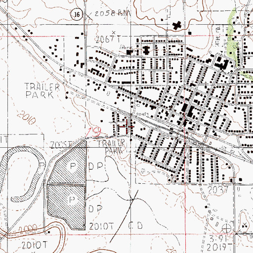 Topographic Map of The Church of Jesus Christ of Latter Day Saints, MT