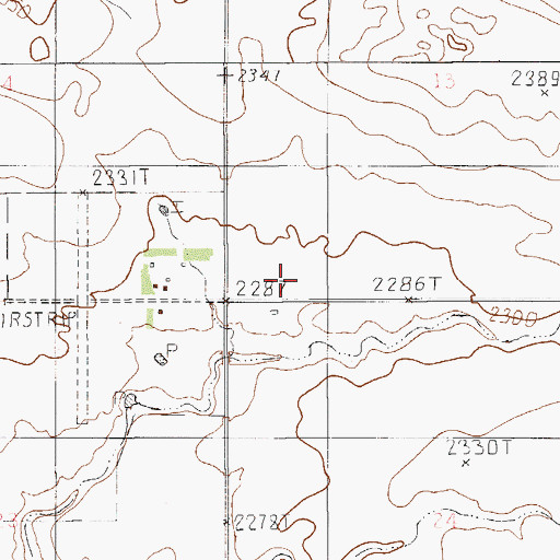 Topographic Map of Sloneker School (historical), MT