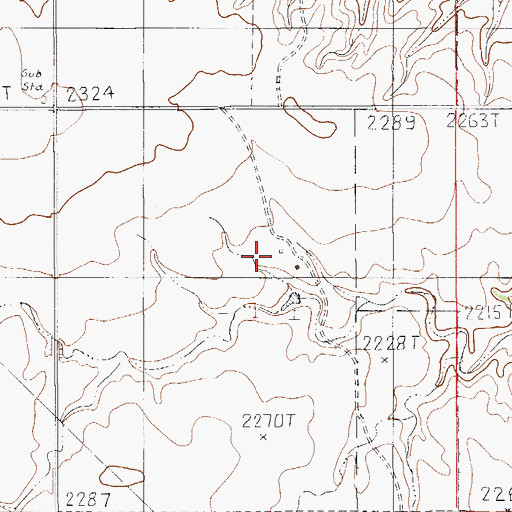 Topographic Map of Hamley School (historical), MT