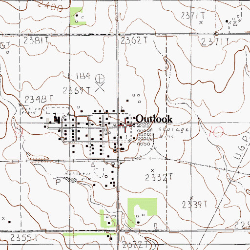 Topographic Map of German Lutheran Church, MT