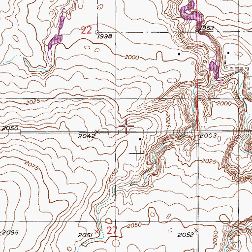 Topographic Map of Brenden School (historical), MT