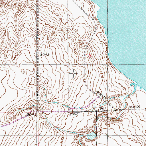 Topographic Map of Bergsland School (historical), MT