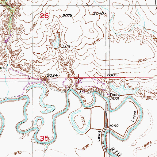 Topographic Map of Muddy School (historical), MT