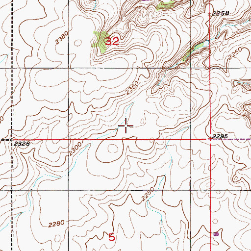 Topographic Map of Reiten School (historical), MT