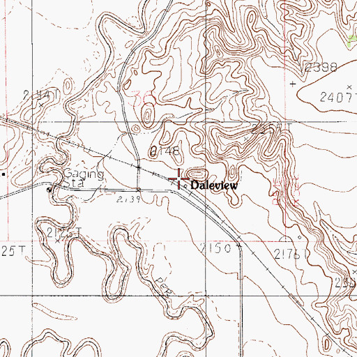 Topographic Map of Methodist Free Church of Daleview (historical), MT