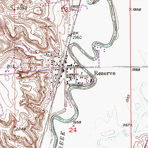 Topographic Map of Rock Spring Congregation (historical), MT