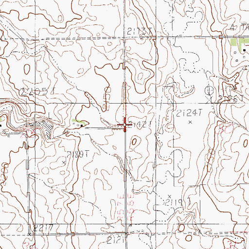 Topographic Map of Roosevelt School (historical), MT