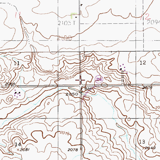 Topographic Map of Emerson School (historical), MT