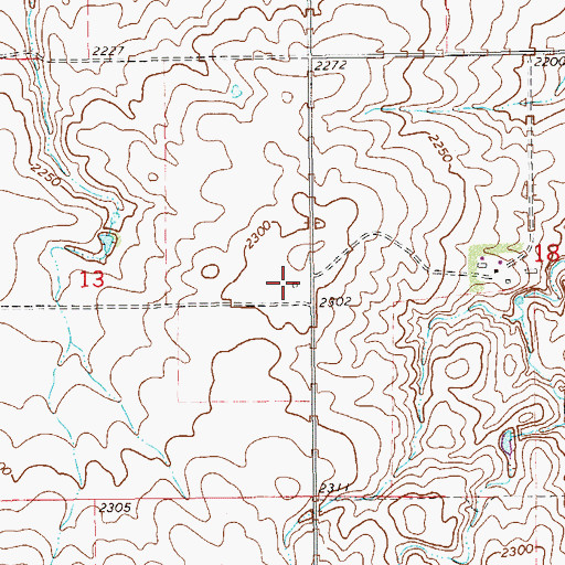Topographic Map of View Hill School (historical), MT