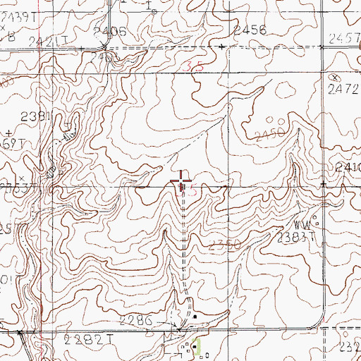 Topographic Map of Lone Star School (historical), MT