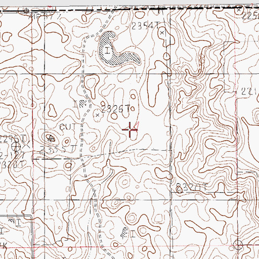 Topographic Map of Lakeside School (historical), MT