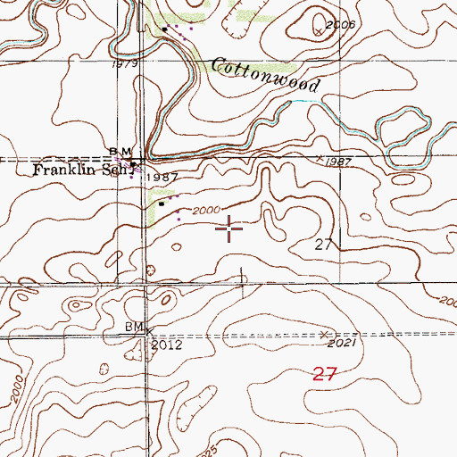 Topographic Map of Quitmeyer Post Office (historical), MT