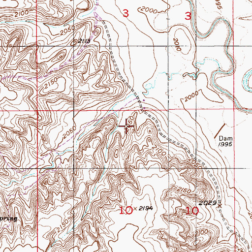 Topographic Map of Sheridan County, MT