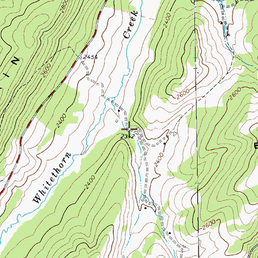 Topographic Map of Judy Spring, WV