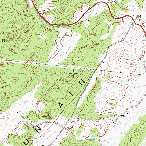 Topographic Map of Manorland Post Motel Spring, WV