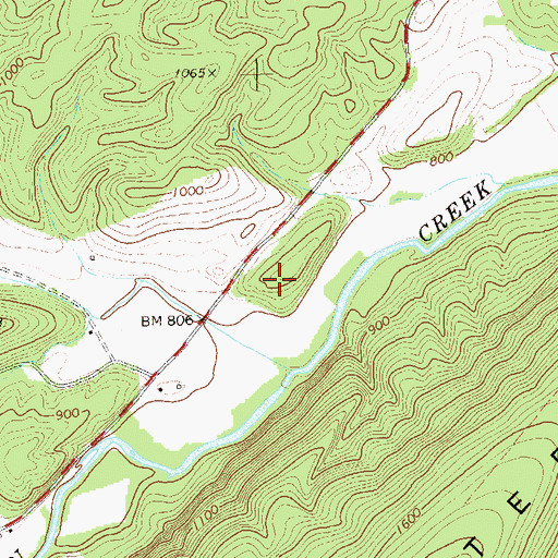 Topographic Map of Anderson Farm Spring, WV