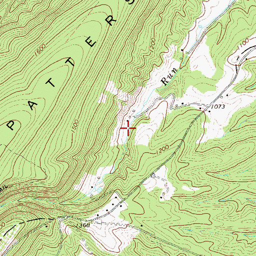 Topographic Map of High Farm Spring, WV