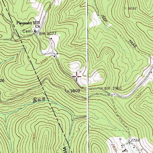 Topographic Map of Edward T Balli Spring, WV