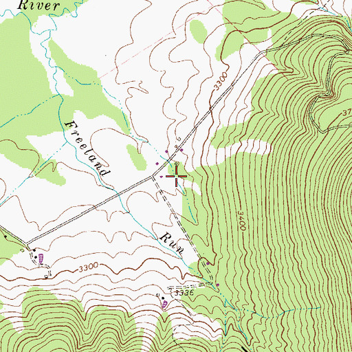 Topographic Map of Graham Farm Spring, WV