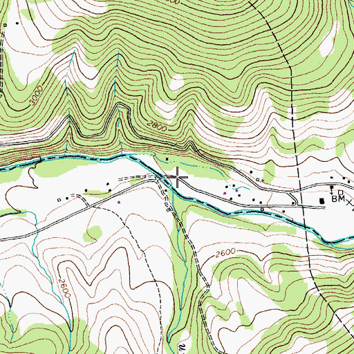 Topographic Map of Nelson Spring, WV