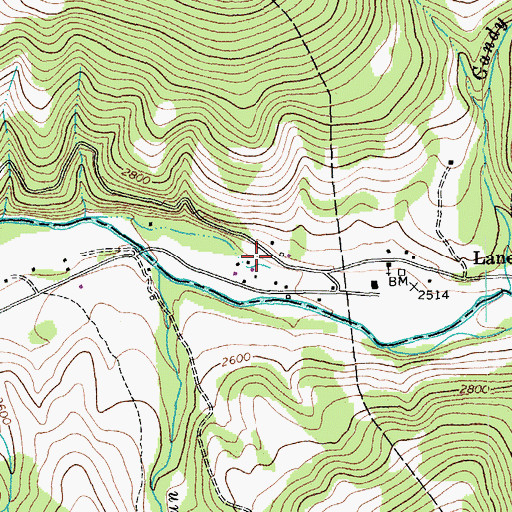Topographic Map of Lee Ullery Spring, WV