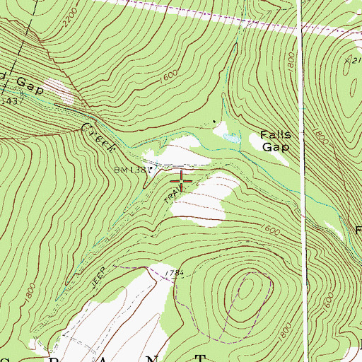 Topographic Map of Cold Spring, WV