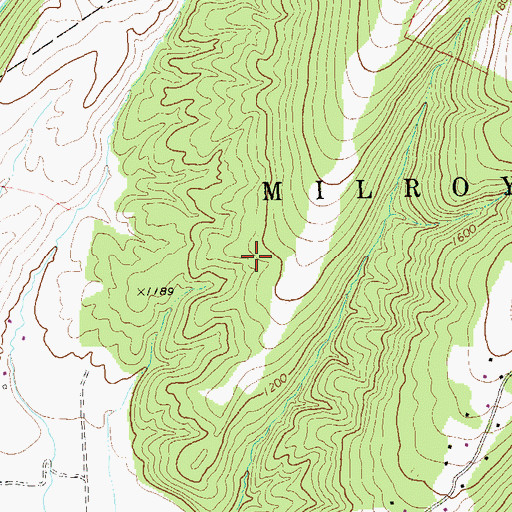 Topographic Map of Ebb Spring, WV