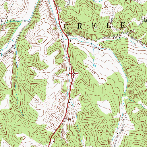 Topographic Map of High Spring, WV