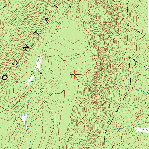 Topographic Map of Meadow Spring, WV