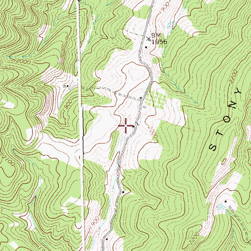Topographic Map of Raymond Hawse Spring, WV