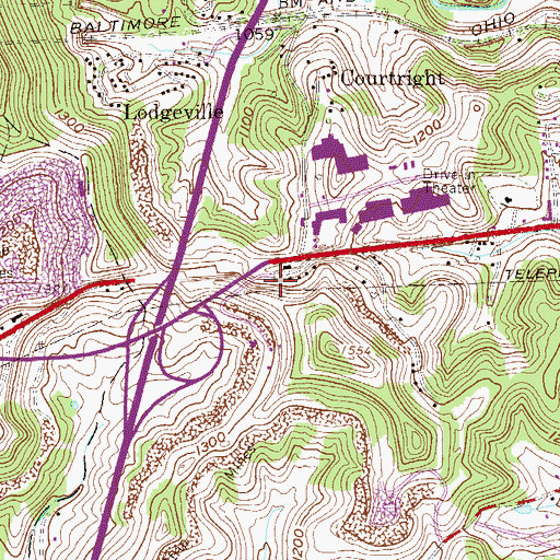 Topographic Map of James Nichols Spring, WV