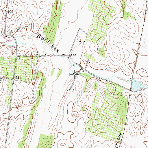 Topographic Map of Locust Hill Farm Spring, WV