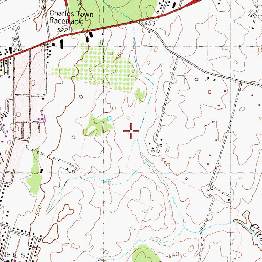 Topographic Map of Cammack Spring, WV