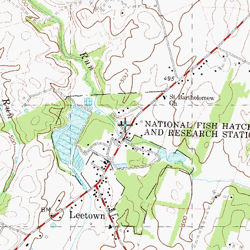 Topographic Map of Balch Spring, WV