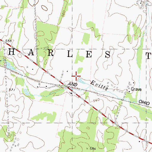 Topographic Map of Engle Spring, WV