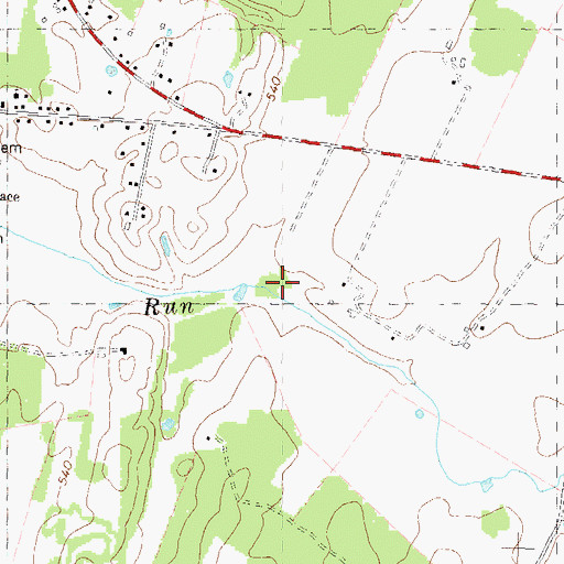Topographic Map of Turkey Run Spring, WV