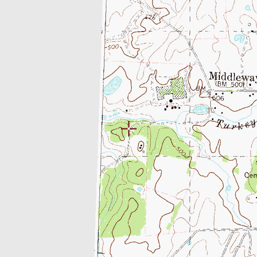 Topographic Map of Schlack Farm Spring, WV