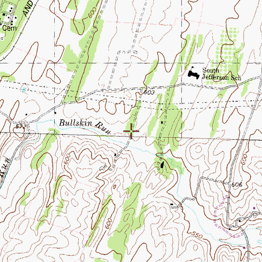 Topographic Map of Cool Spring, WV