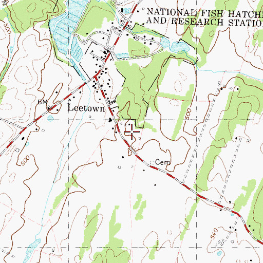 Topographic Map of Grey Spring, WV