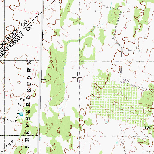 Topographic Map of Southwood Spring, WV