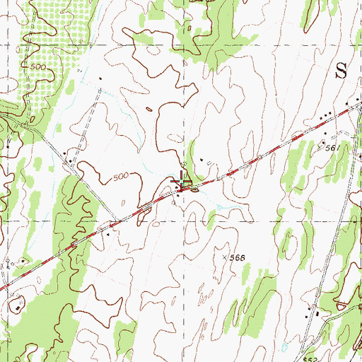 Topographic Map of Van Meter Farm Spring, WV