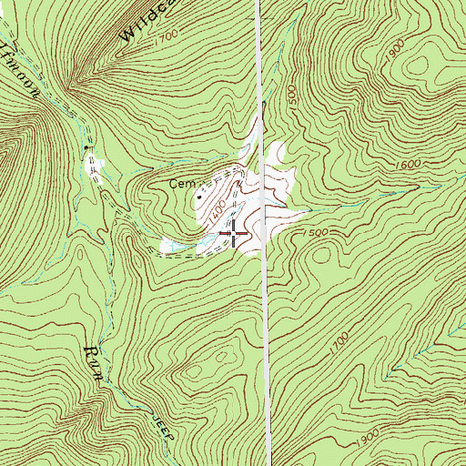 Topographic Map of Arie Vankan Spring, WV
