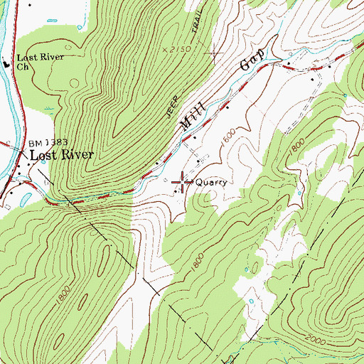 Topographic Map of Stranderman Spring, WV