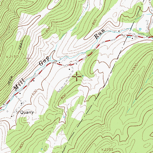 Topographic Map of Wilkens Spring, WV